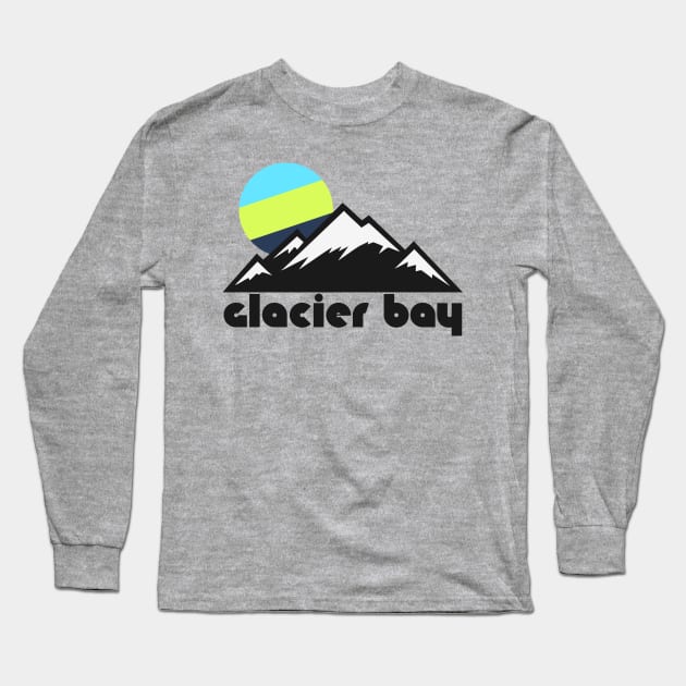 Retro Glacier Bay ))(( Tourist Souvenir National Park Design Long Sleeve T-Shirt by darklordpug